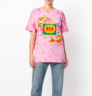 Gucci cropped graphic t-shirt the modern east